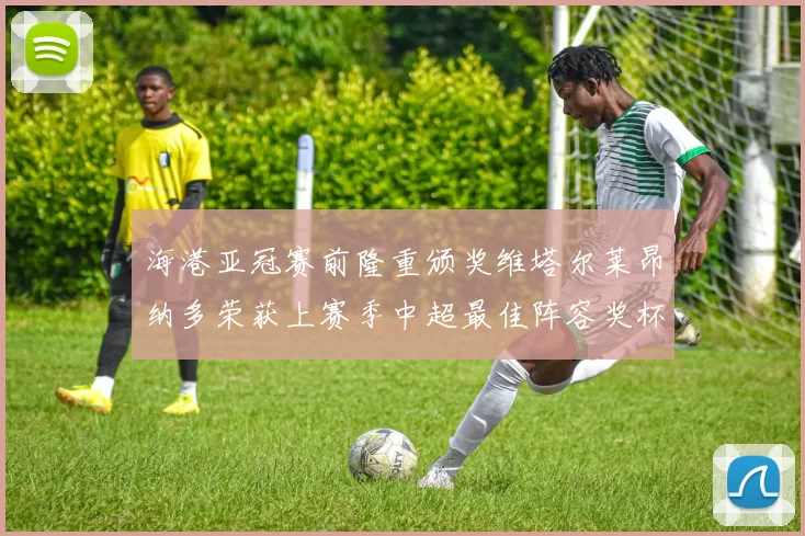 海港亚冠赛前隆重颁奖维塔尔莱昂纳多荣获上赛季中超最佳阵容奖杯